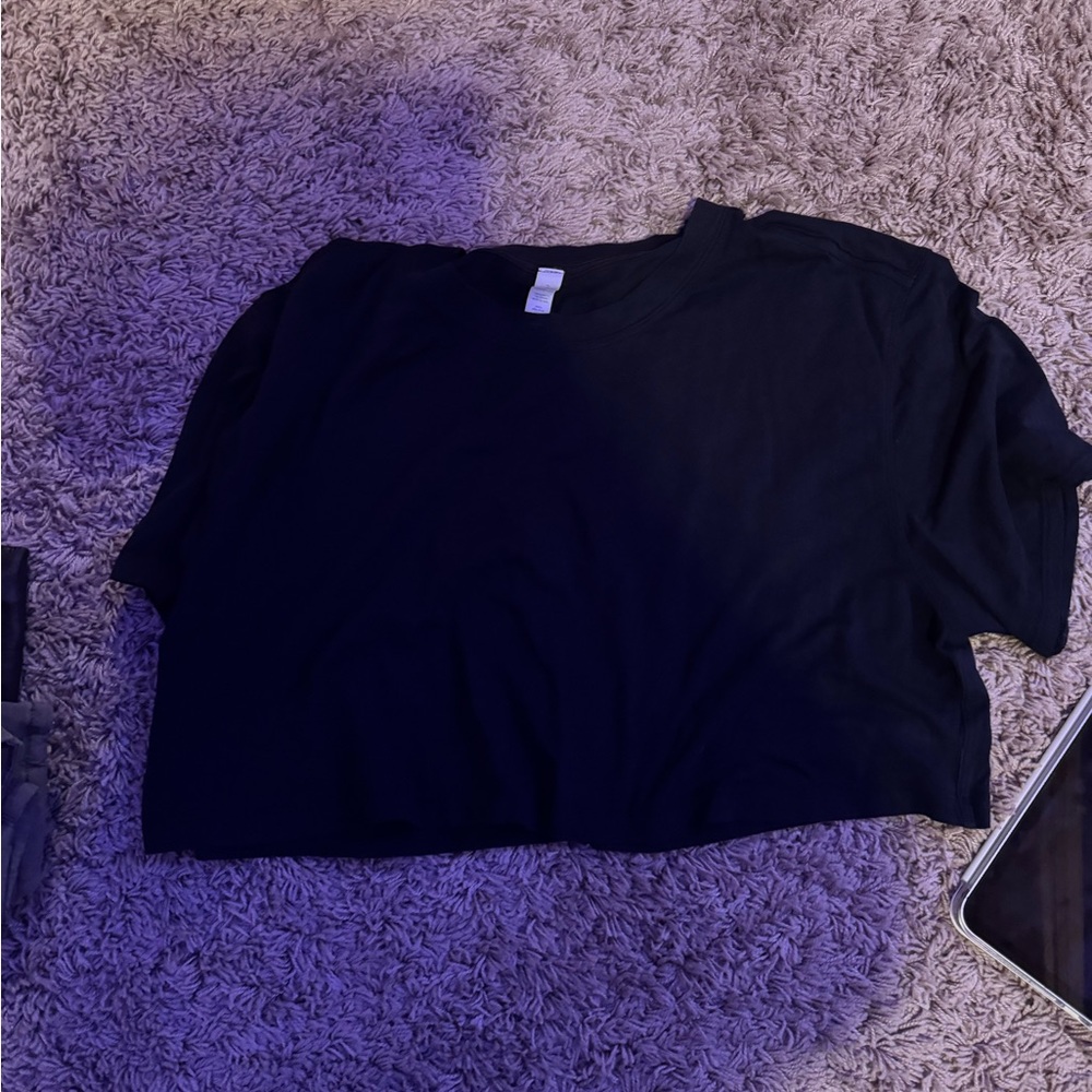 lululemon athletica Black Crop Top